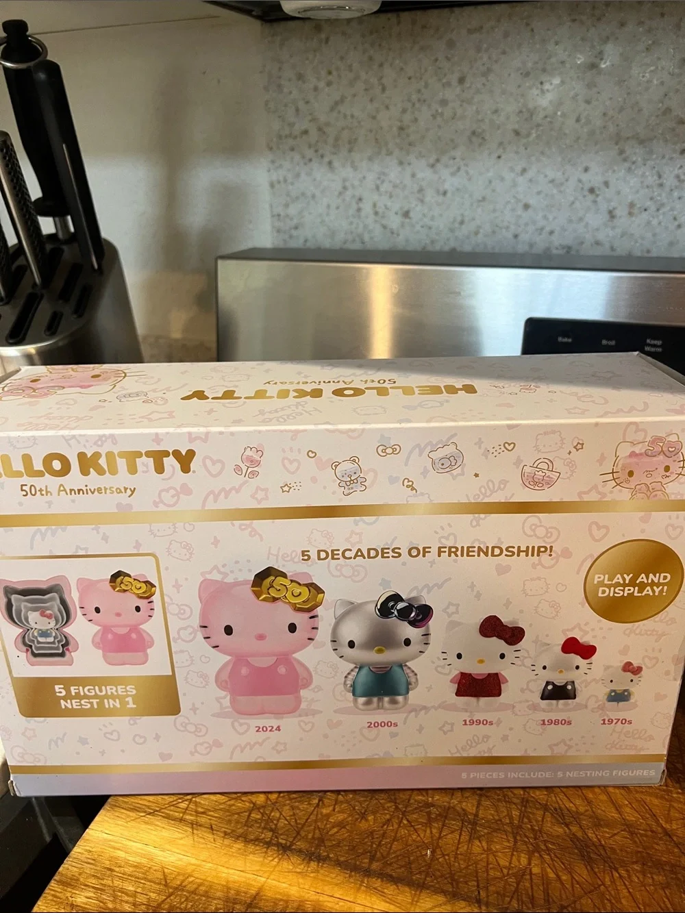 ✨Sanrio Hello Kitty 50th Nesting Figures & BLDR Building Blocks Toy Bundle Set 🥰